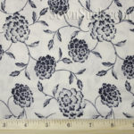 Indigo Mums Porcelain - Moda Fabrics