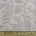 Embellished White Taffeta - Cara Collection