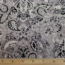 Black and White Paisley  - Fabri-Quilt, Inc. (112-24360
