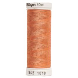 Premium Sulky 40wt Rayon Thread 250 YDS (Peach 942-1019)
