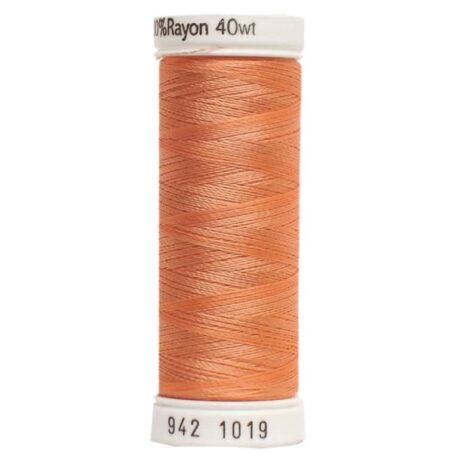 Premium Sulky 40wt Rayon Thread 250 YDS (Peach 942-1019)