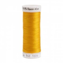 Premium Sulky 40wt Rayon Thread 250 YDS (Goldenrod 942-1024)