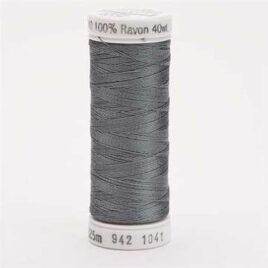Premium Sulky 40wt Rayon Thread 250 YDS (Med. Dk. Gray 942-1041)