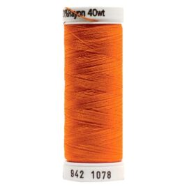 Premium Sulky 40wt Rayon Thread 250 YDS (Tangerine 942-1078)