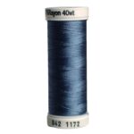 Premium Sulky 40wt Rayon Thread 250 YDS (Med. Weathered Blue 942-1172)