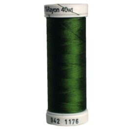 Premium Sulky 40wt Rayon Thread 250 YDS (Med. Dk. Avocado 942-1176)
