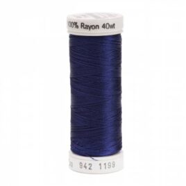 Premium Sulky 40wt Rayon Thread 250 YDS (Admiral Navy Blue 942-1199)