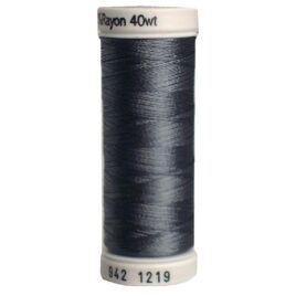Premium Sulky 40wt Rayon Thread 250 YDS (Gray 942-1219)