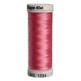 Premium Sulky 40wt Rayon Thread 250 YDS (Bright Pink 942-1224)