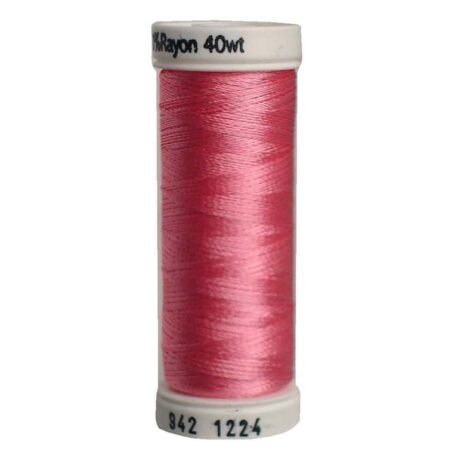 Premium Sulky 40wt Rayon Thread 250 YDS (Bright Pink 942-1224)