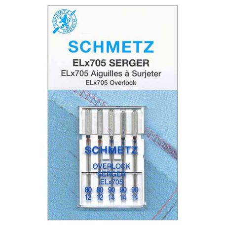 Schmetz ELx705 Serger Needles 80/90 5pk (1840 F)