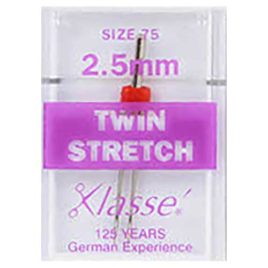 Klassé Twin Stretch Needle Size 2.5mm/75 (49025625)