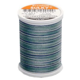 Premium Sulky 12wt Blendables Cotton Thread 330 YDS (Ocean Blue 713-4014)