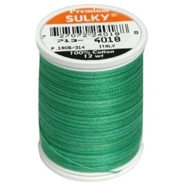 Premium Sulky 12wt Blendables Cotton Thread 330 YDS (Summer Grass 713-4018)