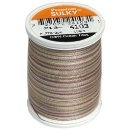 Premium Sulky 12wt Blendables Cotton Thread 330 YDS (Pansies 713-4103)