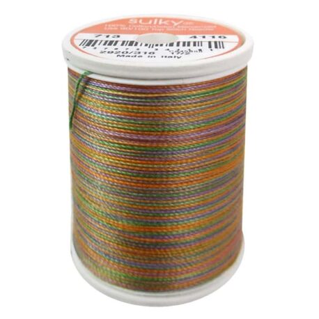 Premium Sulky 12wt Blendables Cotton Thread 330 YDS (Garden Florals 713-4116)