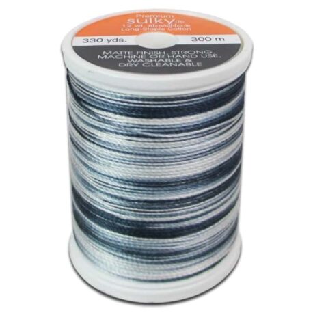 Premium Sulky 12wt Blendables Cotton Thread 330 YDS (Piano Keys 713-4119)