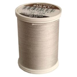 Premium Sulky 30wt Cotton Thread 500 YDS (Nickel Gray 733-1328)