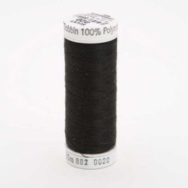 Premium Sulky Bobbin 100% Polyester Thread 475 YDS (Black Bobbin 882-0020)