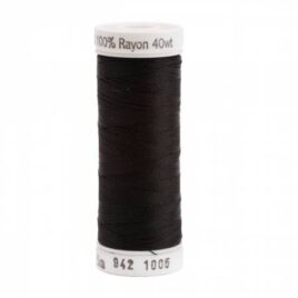 Premium Sulky 40wt Rayon Thread 250 YDS (Black 942-1005)
