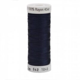 Premium Sulky 40wt Rayon Thread 250 YDS (Dk. Navy 942-1043)