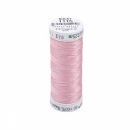 Premium Sulky 40wt Rayon Thread 250 YDS (Lt. Pink 942-1115)
