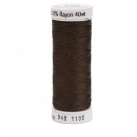 Premium Sulky 40wt Rayon Thread 250 YDS (Dark Brown 942-1130)