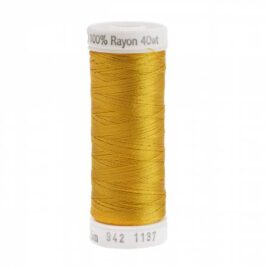 Premium Sulky 40wt Rayon Thread 250 YDS (Yellow Orange 942-1137)
