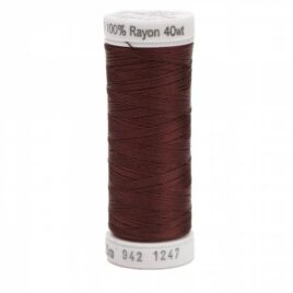 Premium Sulky 40wt Rayon Thread 250 YDS (Mahogony 942-1247)
