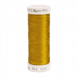 Premium Sulky 40wt Rayon Thread 250 YDS (Dk. Autumn Gold 942-1262)