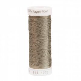 Premium Sulky 40wt Rayon Thread 250 YDS (Dk. Gray Khaki 942-1270)