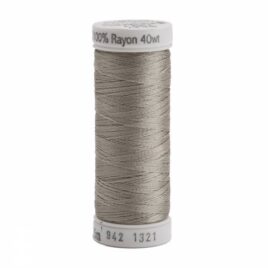 Premium Sulky 40wt Rayon Thread 250 YDS (Gray Khaki 942-1321)