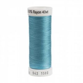 Premium Sulky 40wt Rayon Thread 250 YDS (Marine Aqua 942-1560)