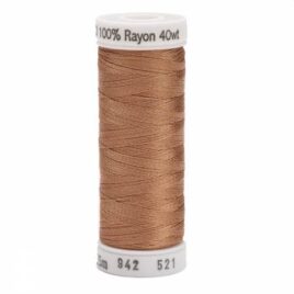 Premium Sulky 40wt Rayon Thread 250 YDS (Nutmeg 942-0521)
