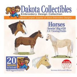 Dakota Collectibles Sewin' Big #28 Horses (970346)