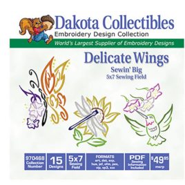Dakota Collectibles Sewin' Big Delicate Wings (970468)