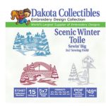 Dakota Collectibles Sewin' Big Scenic Winter Toile (970487)