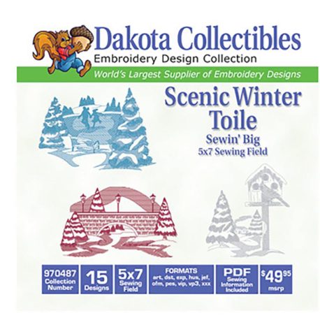 Dakota Collectibles Sewin' Big Scenic Winter Toile (970487)