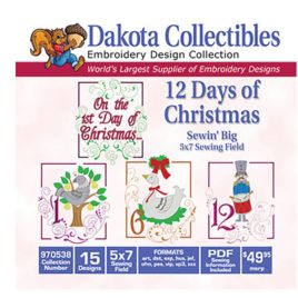 Dakota Collectibles Sewin' Big 12 Days of Christmas (970538)