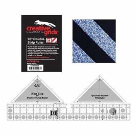 Creative Grids Quilting Ruler- 90 Degree Double-Strip Ruler (CGRDBS90)