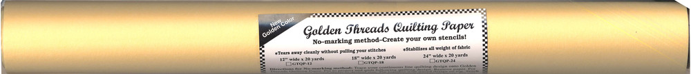 Golden Threads - Quilting Paper (24"x20")