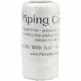 Piping Hot Polyester Cording 1/16 Inch, White (PHB-CORD)