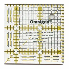 Omnigrid 2-1/2-Inch by 2-1/2 -Inch Grid Ruler (R25G)