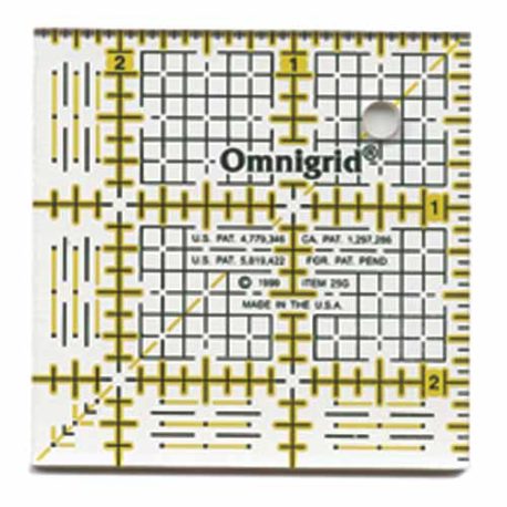 Omnigrid 2-1/2-Inch by 2-1/2 -Inch Grid Ruler (R25G)