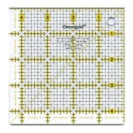 Omnigrid Ultimate Accuracy 4-1/2-Inch by 4-1/2-Inch Grid Ruler (R45G)