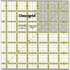 Omnigrid Ultimate Accuracy 6-1/2-Inch by 6-1/2-Inch Quilter's Square (R65G)