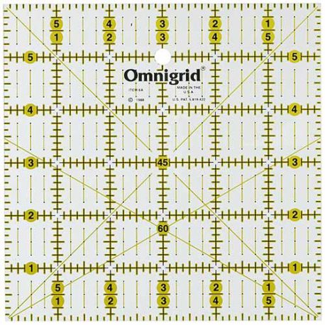 Omnigrid Ultimate Accuracy 6-Inch by 6-Inch Quilter's Square (R6A)