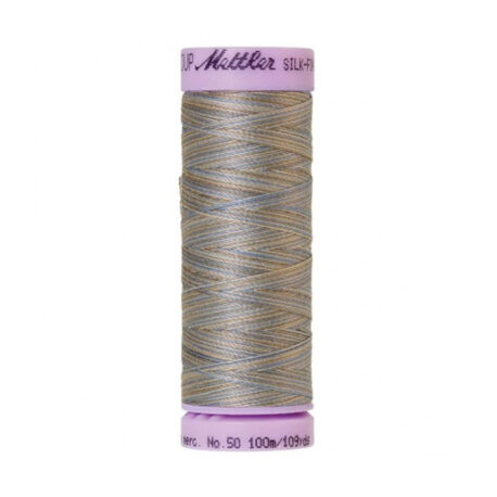 Mettler Silk-Finish Multi All-Purpose Thread 109 YDS (Silvery Blues 1075-9843)