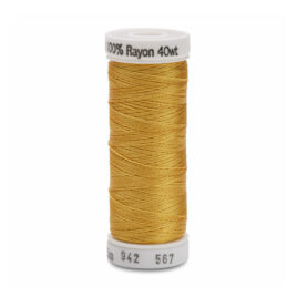 Premium Sulky 40wt Rayon Thread 250 YDS (Butterfly Gold 942-0567)
