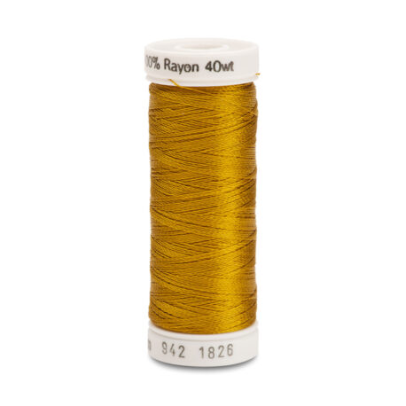 Premium Sulky 40wt Rayon Thread 250 YDS (Galley Gold 942-1826)